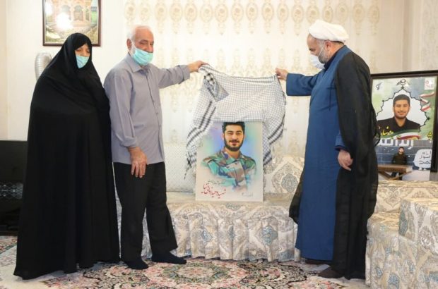 نقاشی چهره شهدای محافظ حاج‌قاسم سلیمانی رونمایی شد