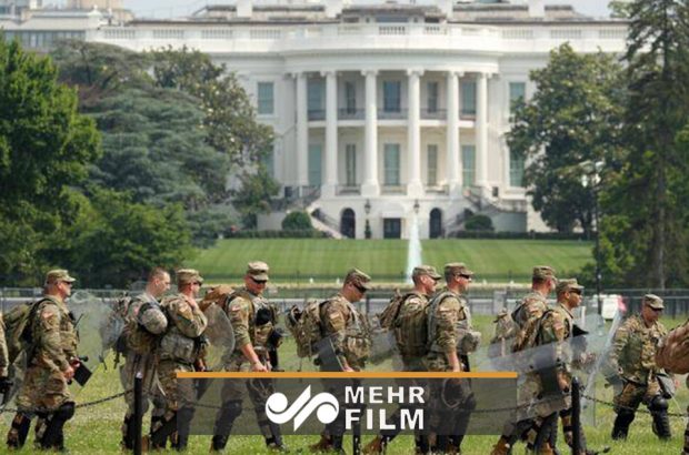 واشنگتن دی سی به منطقه‌ای نظامی تبدیل شد