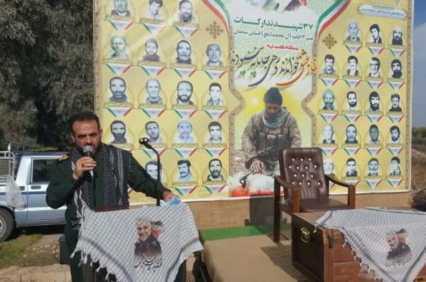 یادمان شهدای استان سمنان در هفت تپه کلنگ زنی شد