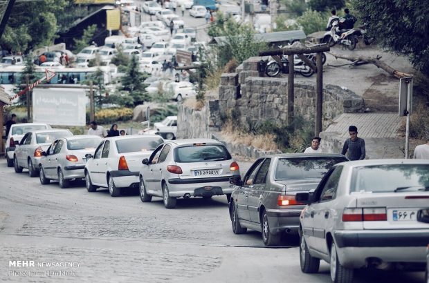 ترافیک سنگین در محور چالوس