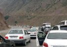 ترافیک در جاده چالوس سنگین است