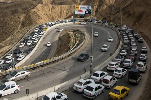 ترافیک سنگین در محور چالوس و آزادراه تهران – شمال