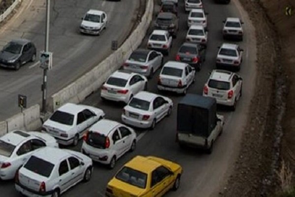 ترافیک سنگین در محور چالوس