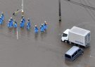 توفان در ژاپن موجب لغو حرکت قطارها و هواپیماها شد