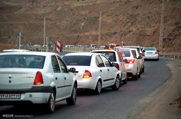 ترافیک سنگین در محور هراز