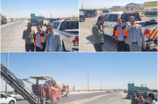 بهسازی آسفالت پل روگذر و سهراهی شهر چغادک آغاز شد بهسازی آسفالت پل روگذر و سهراهی شهر چغادک آغاز شد
