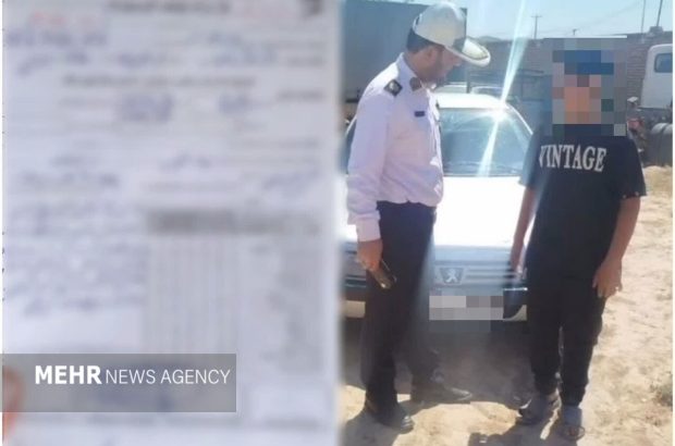 جانشین پلیس‌راه خراسان شمالی: پژو ۴۰۵ با راننده ۱۲ ساله
توقیف شد