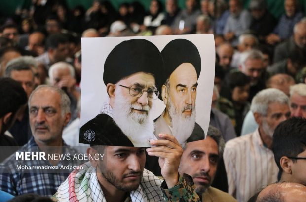 راهپیمایی ۱۵ خرداد در دیار کفن پوشان ورامین